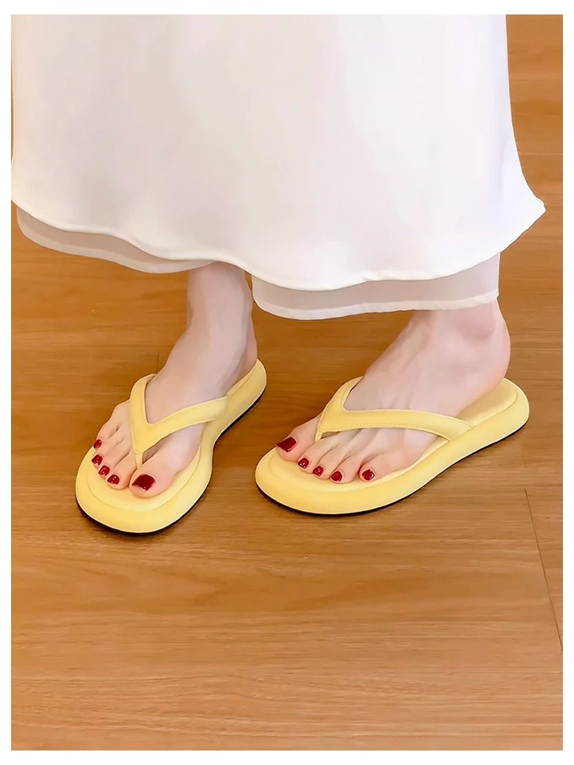 Women Open Toe Summer Slide Slippers