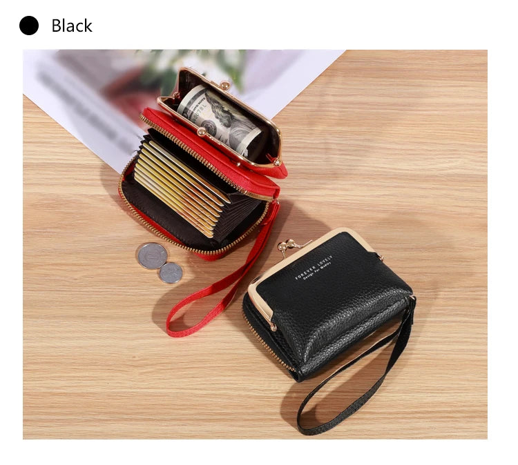 Large Capacity Wristlet Wallet Card Holder for Women