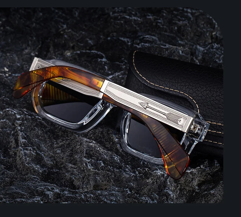 Men Polarized Square Vintage UV400 Driving Sunglasses