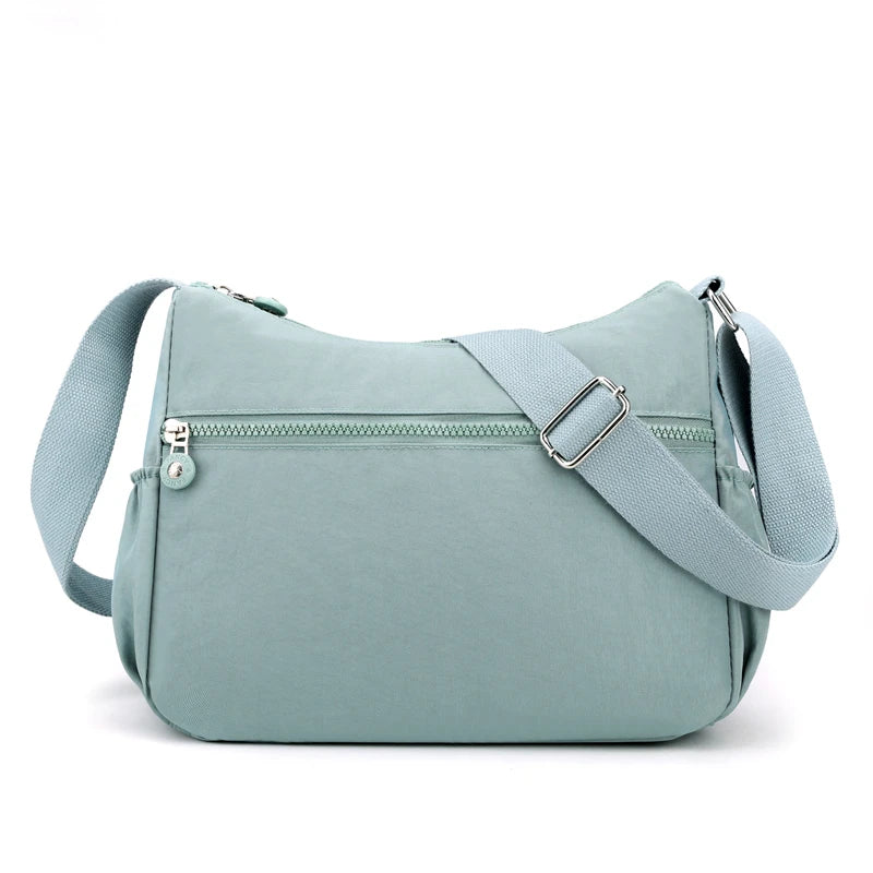 Waterproof Nylon Crossbody Messenger Shoulder Bag for Women