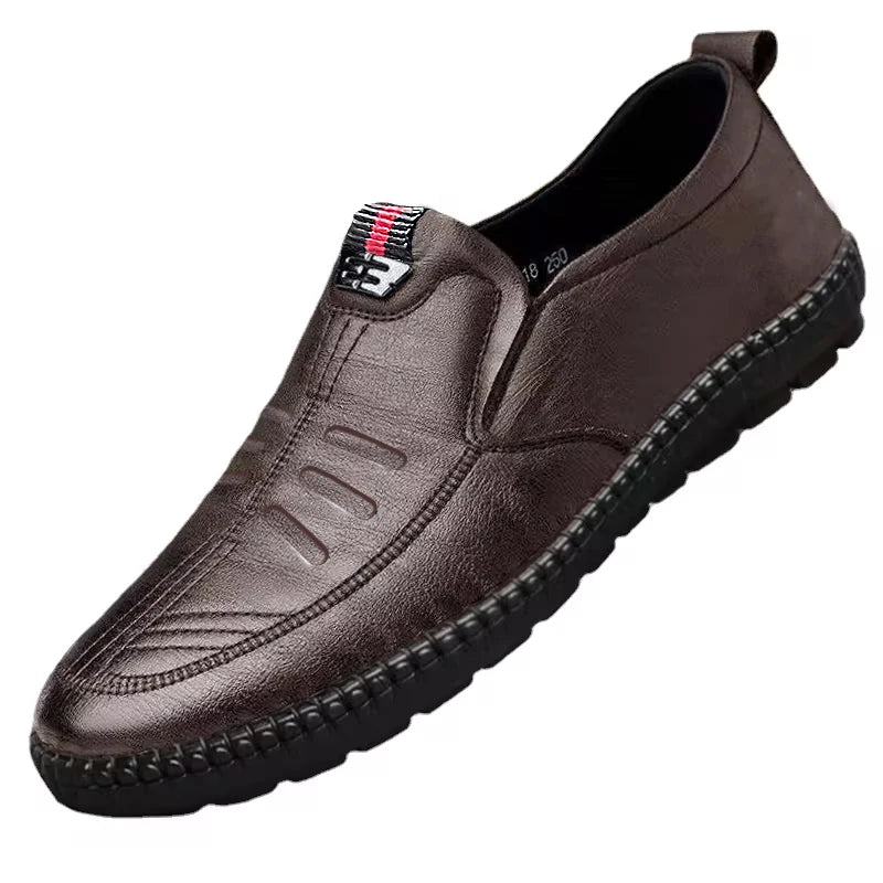 Men PU Non Slip Leather Loafers