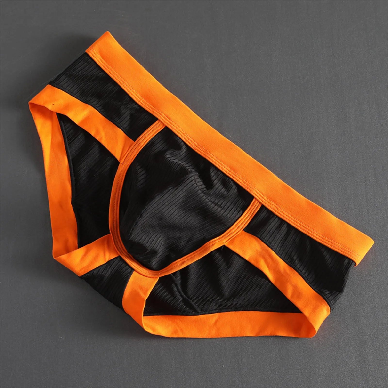Low Waist Breathable Striped Underwear Briefs for Men