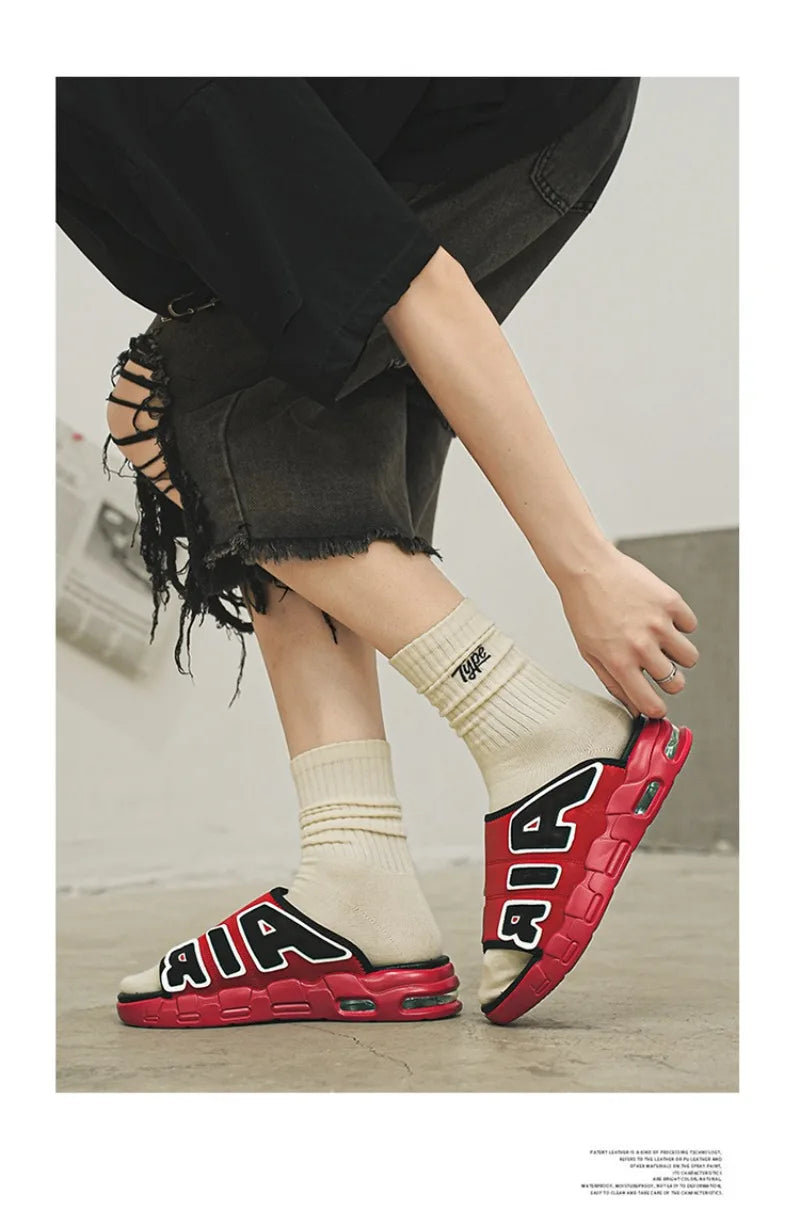 Men's Slippers 2025 Summer Breathable Slippers Large Fashion Platform Casual Shoes for Men New Light Sneakers Zapatos De Hombre