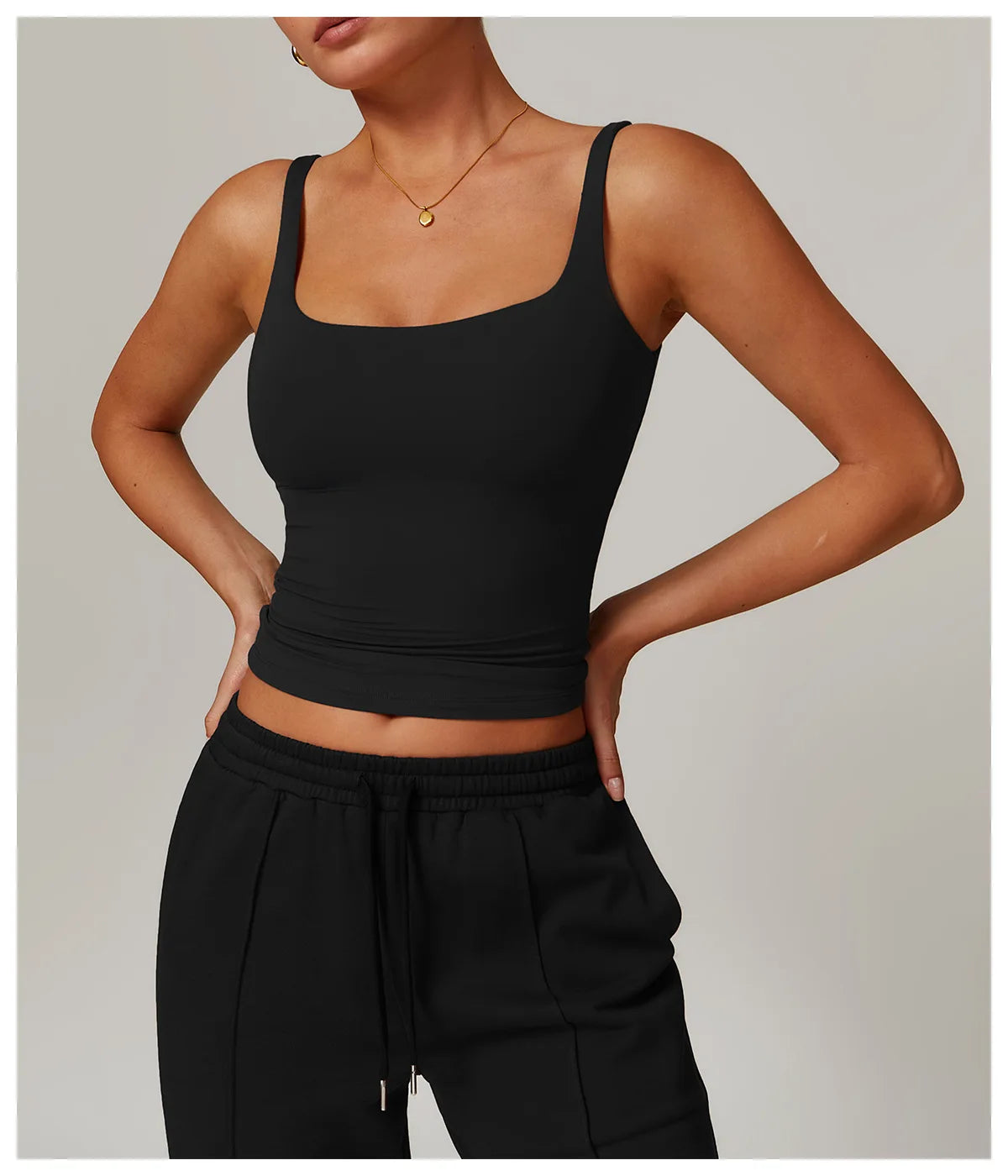 Women Quick Dry Yoga Tank Top U Back Fitness Vest
