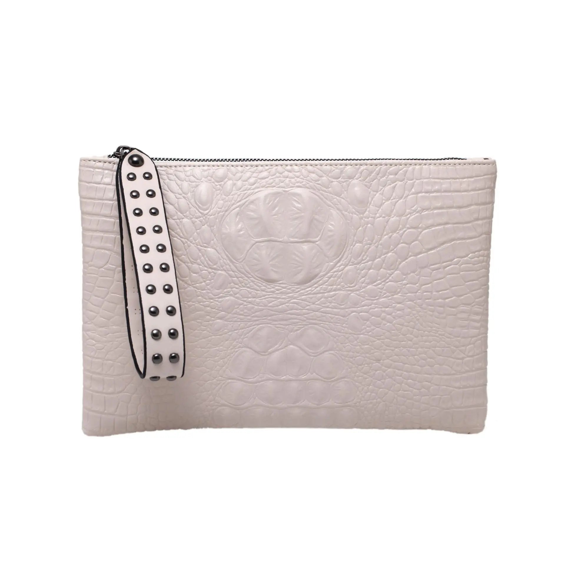 PU Leather Envelope Clutch Wristlet Bag for Women