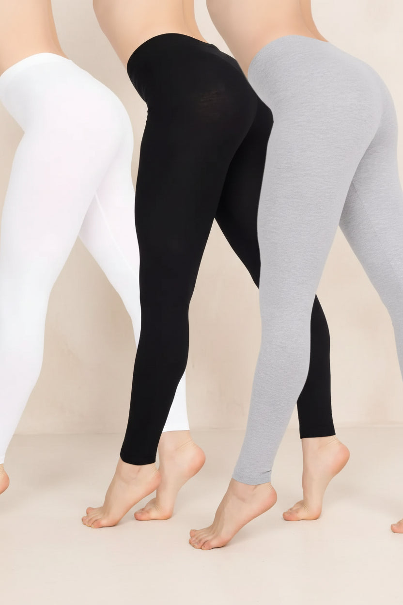 High Stretch Elastic Waist Leggings for Women