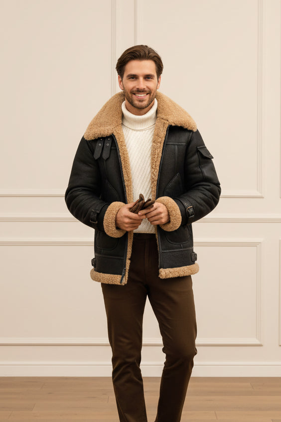 Men Slim Fit Zip Up Casual Jacket