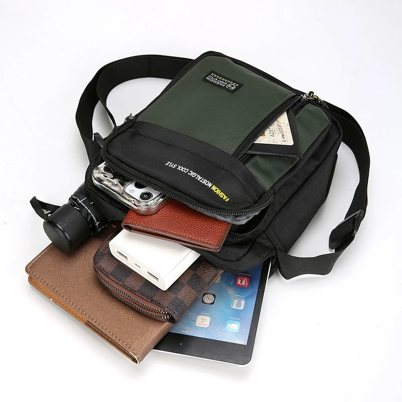 Large Capacity Multi Pocket Business Crossbody Bag for Men
