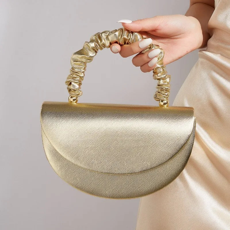 Wrinkled Wrist Bag for Women