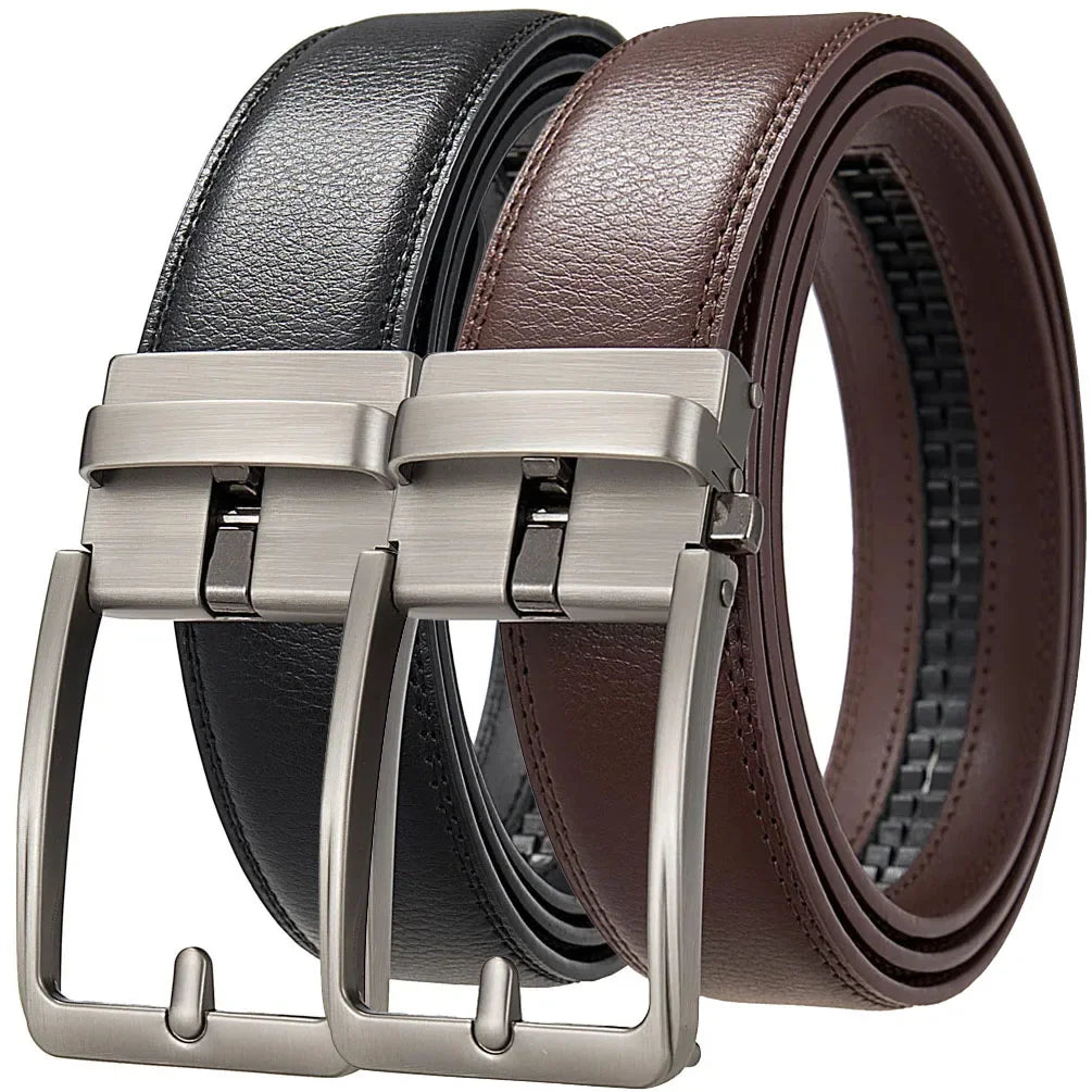Men Luxury Brand Designer Fashion Automatic Buckle Click Belt