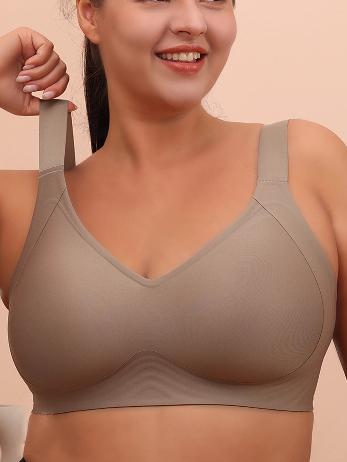 Plus Size Wireless Sleep and Yoga Bra for Women Anti Sagging Support