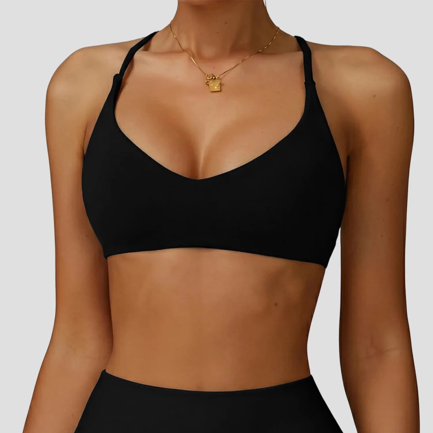 Women High Support Cross Back Push Up Sports Bra