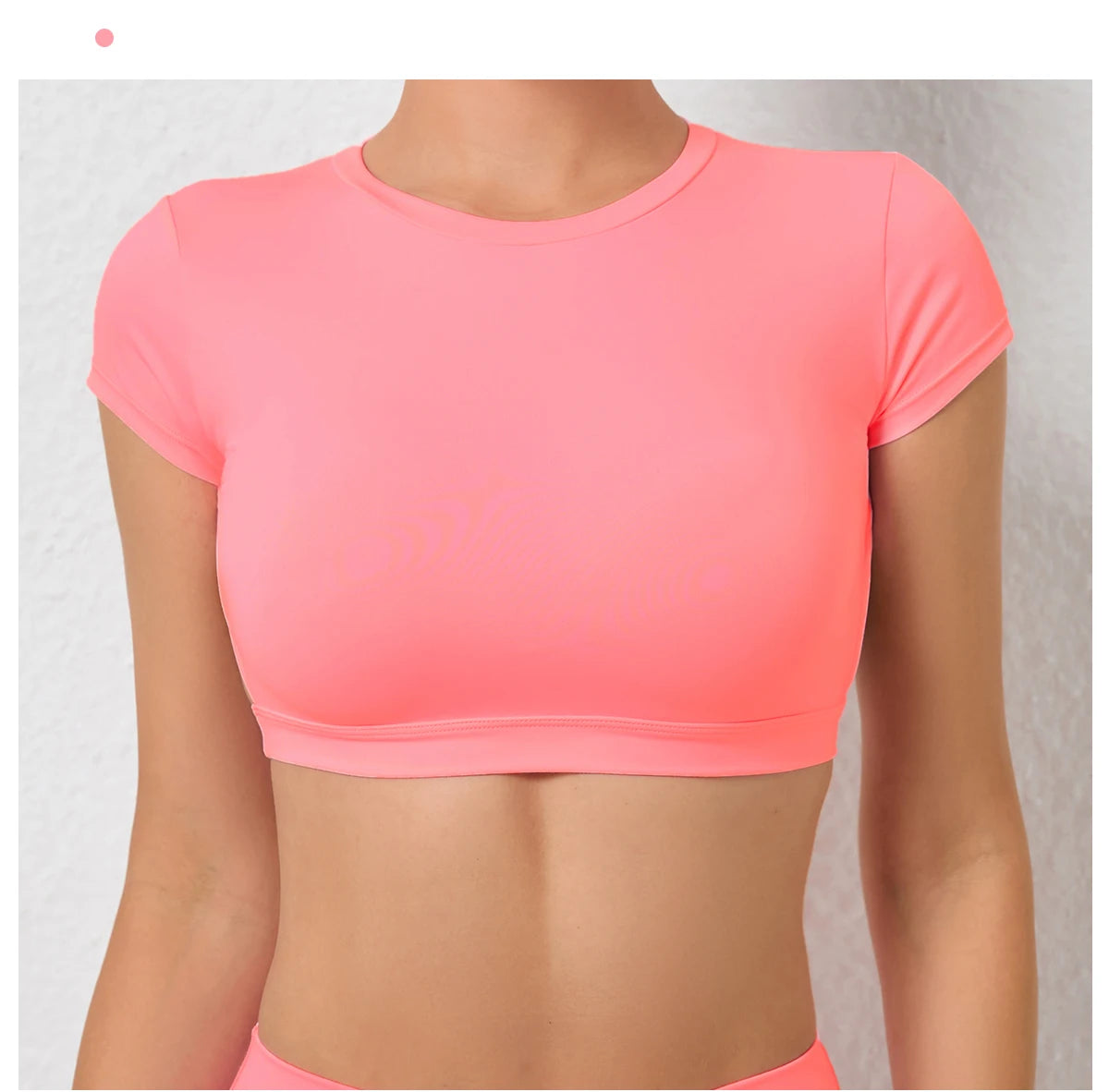 Women Open Back Sports Bra T Shirt