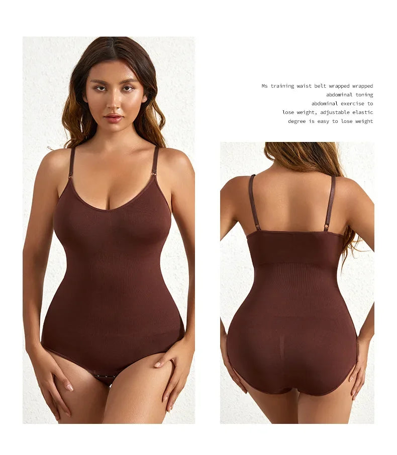 Seamless Tummy Control Shapewear Bodysuit for Women