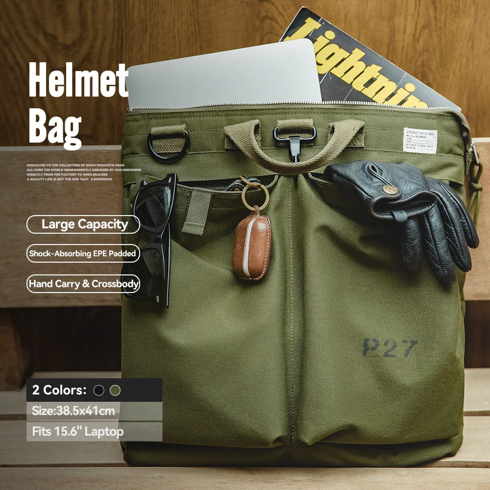 Tactical Multi Pocket Laptop Shoulder Travel Bag for Men