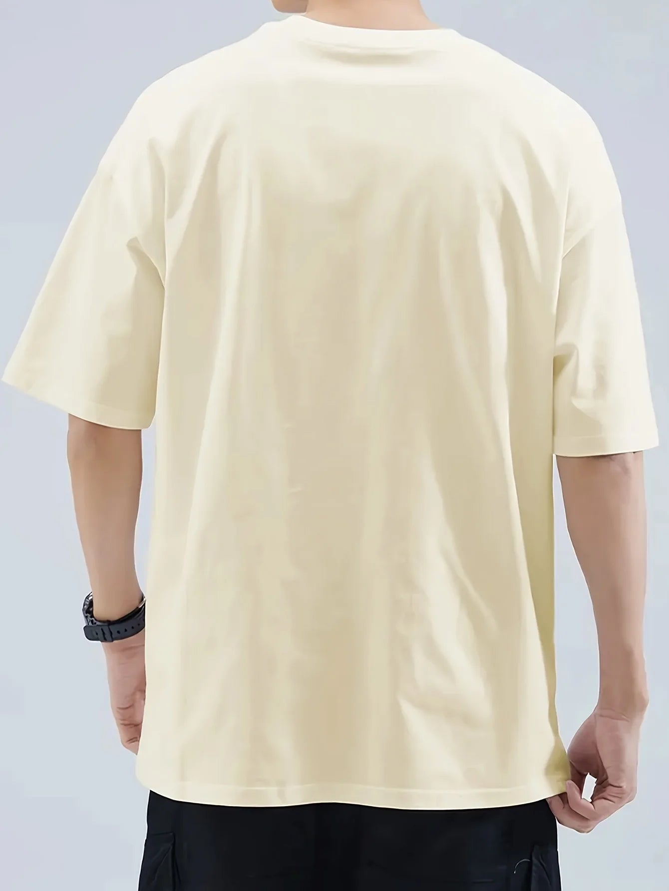 Men's Samurai Print Cotton Short Sleeve T-shirt
