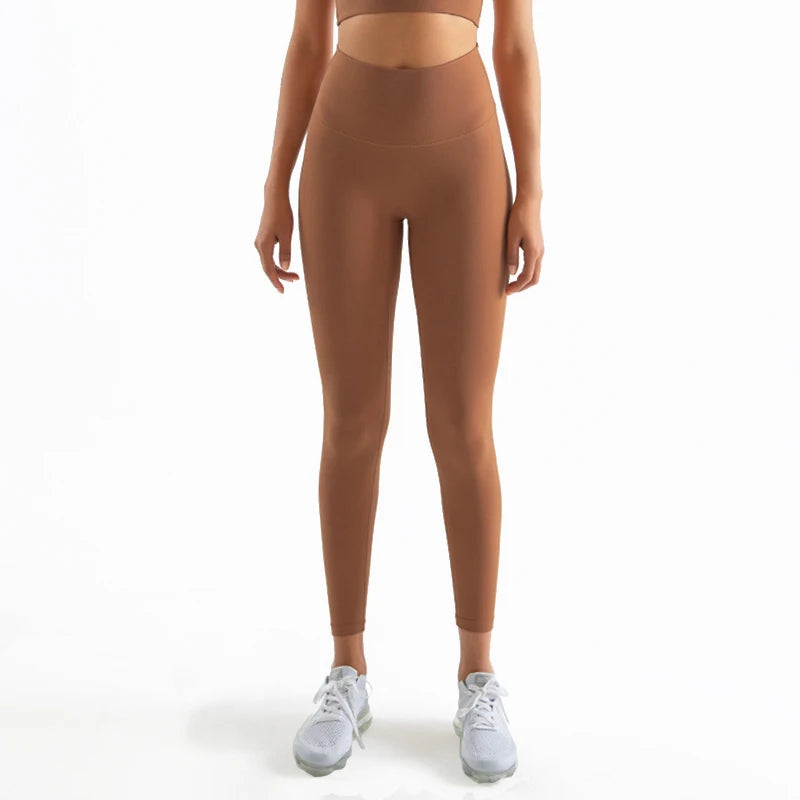 High Waist Nylon Yoga Leggings for Women