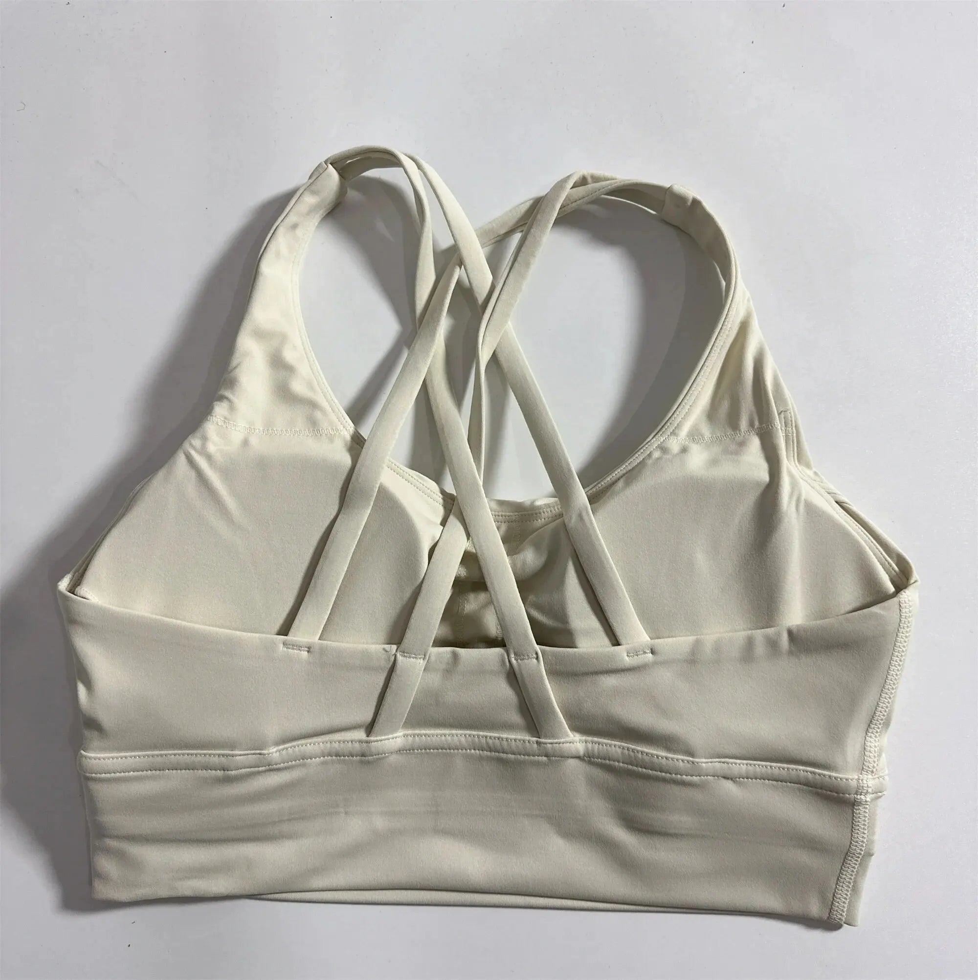 Women Cross Back Sports Bra Padded Fitness Gym Top