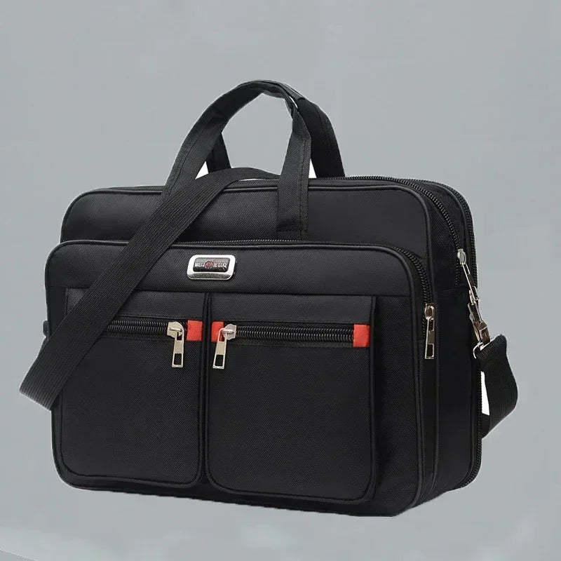 Large Capacity Multi Pocket Business Briefcase Shoulder Bag for Men