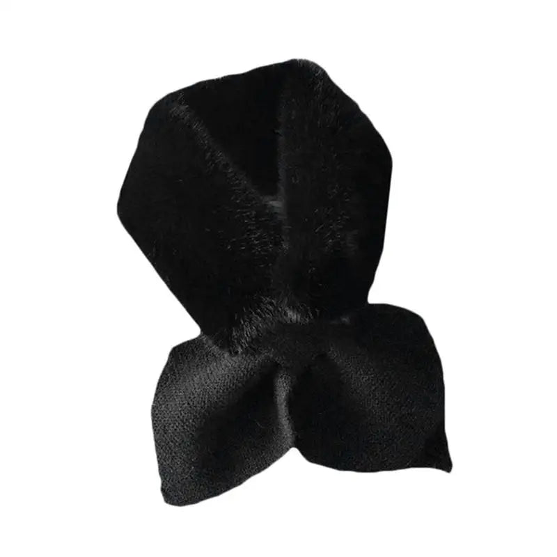Women Winter Knitted Cross Strap Neck Scarf Shawl