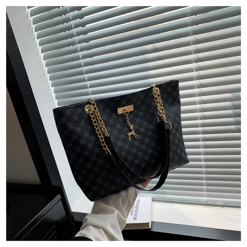 Luxury Printed Large Capacity Tote Shoulder Bag for Women