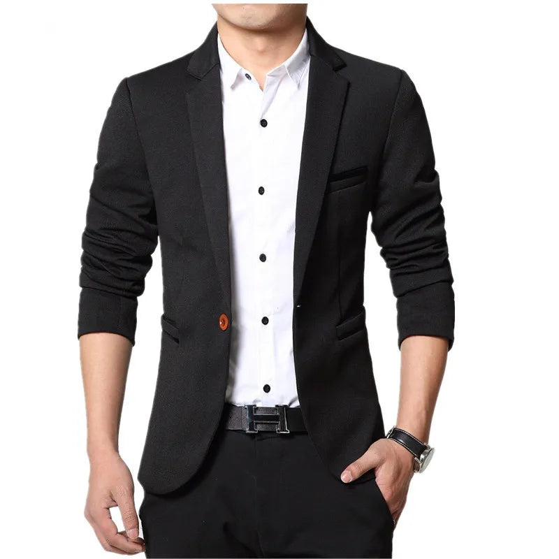 Men Slim Fit Blazer Suit Jacket