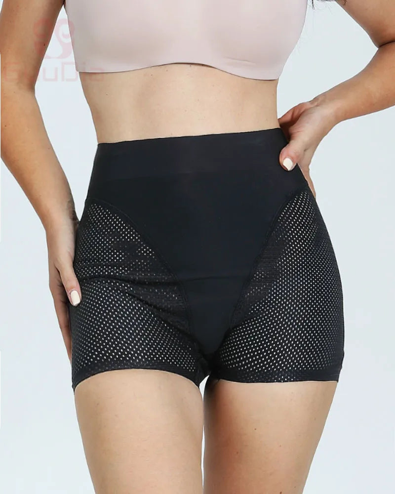 High Waist Padded Butt Lifter Shapewear Boyshorts for Women