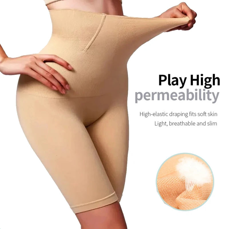 High Waist Tummy Control Mid Thigh Body Shaper Shorts for Women