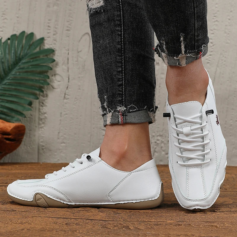 Women Classic Loafers Trendy Durable Artificial Leather Shoes