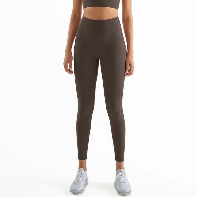 High Waist Nylon Yoga Leggings for Women