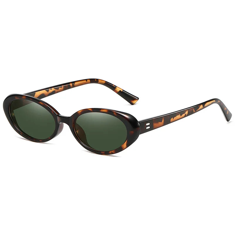 Women Vintage Small Oval Retro Fashion Sunglasses