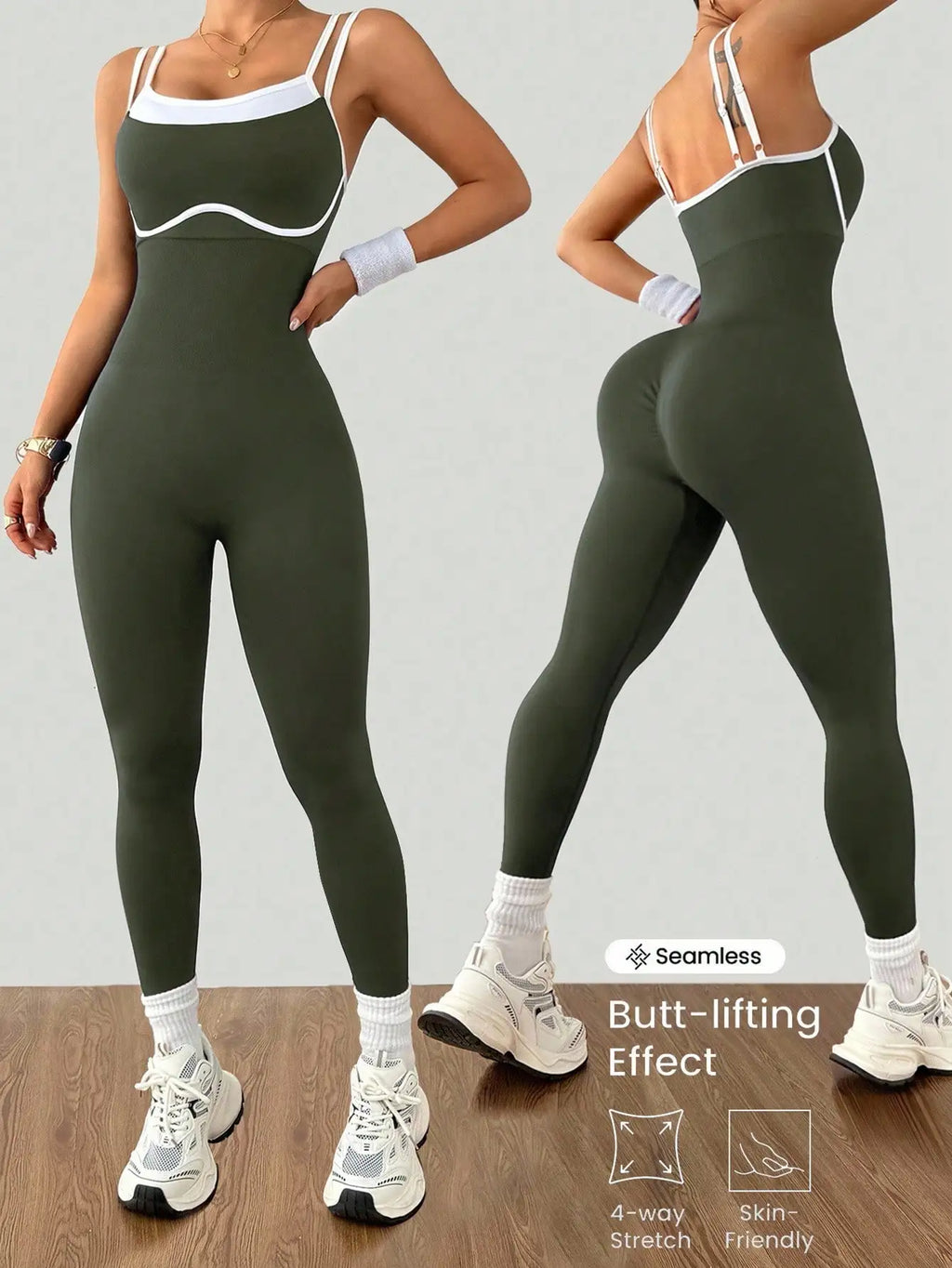 Women Quick Dry Yoga Bodysuit One Piece Fitness Sportswear