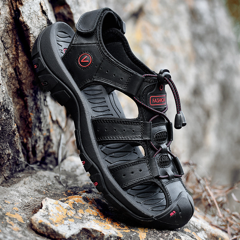 Men Summer Genuine Leather Sandals
