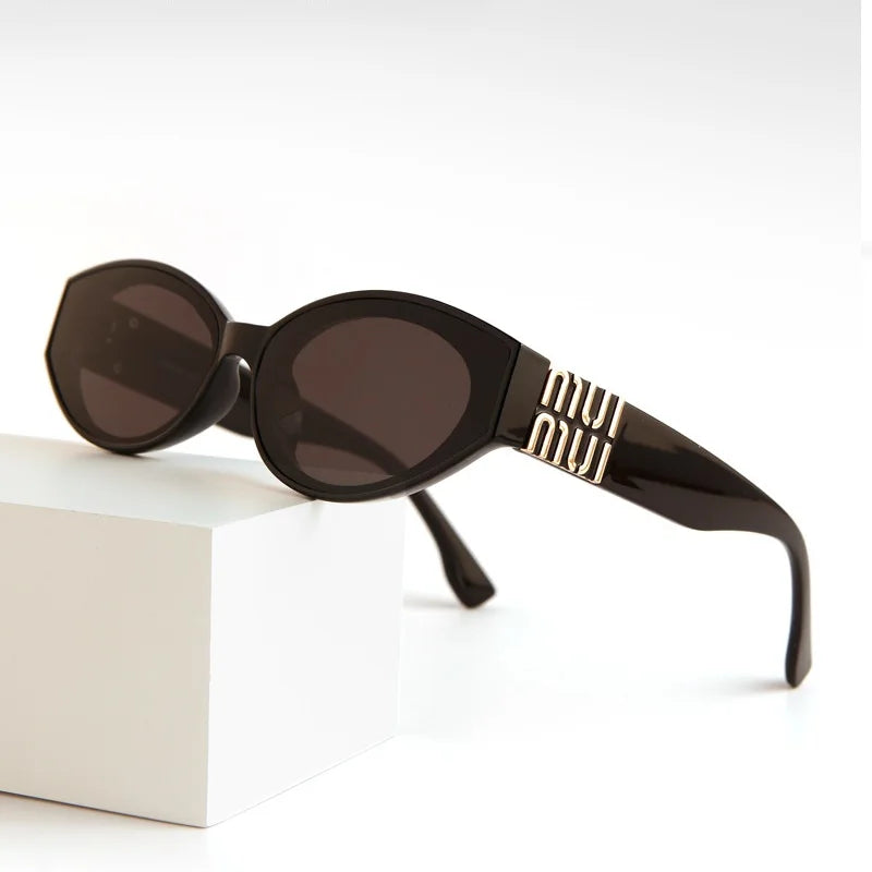 Women Luxury Oval UV400 Designer Fashion Sunglasses