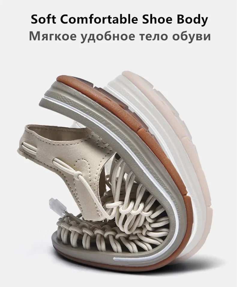 Men Handwoven Casual Beach Sandals