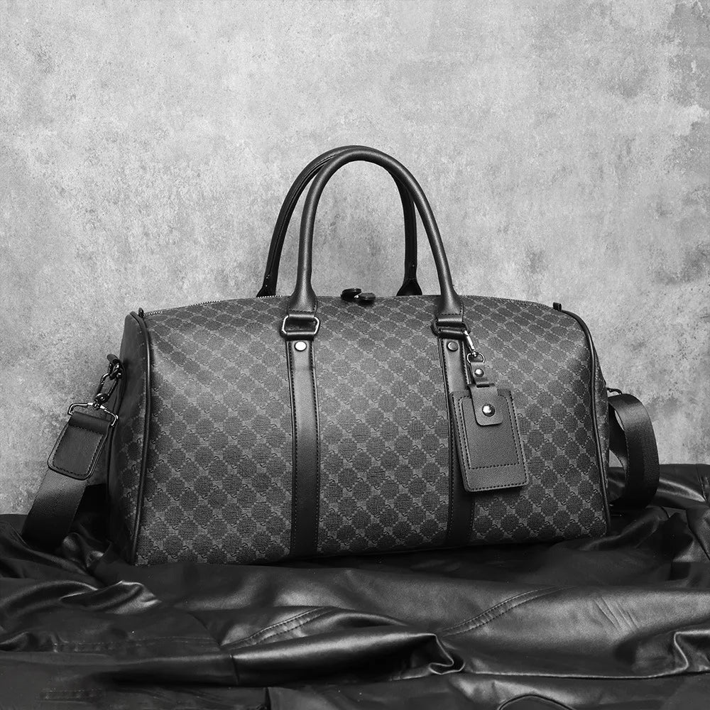 Large Capacity Luxury Top Handle Travel Tote Bag for Men