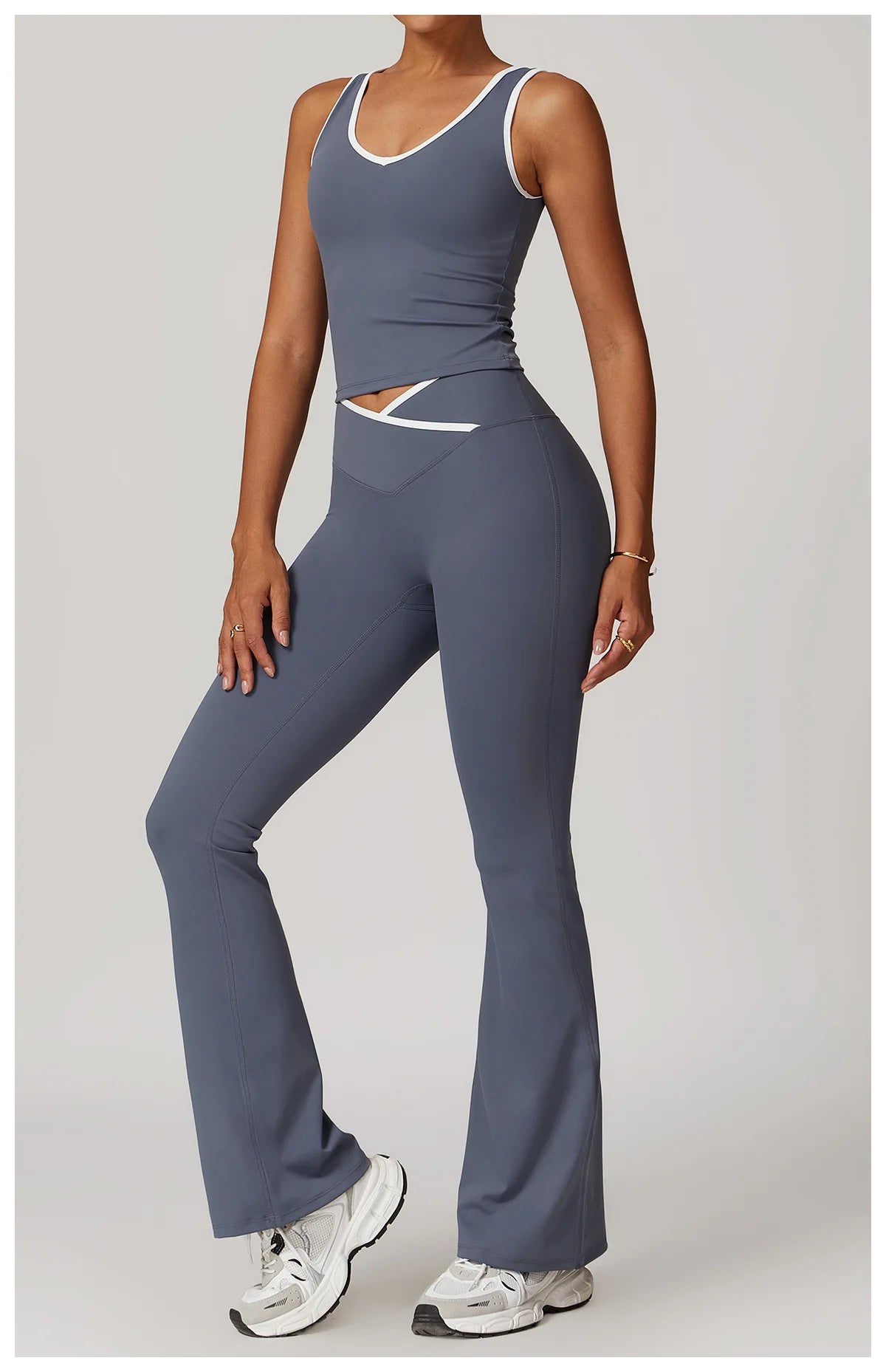 Women 2 Piece Yoga Set Sports Bra and High Waist Leggings Fitness Outfit