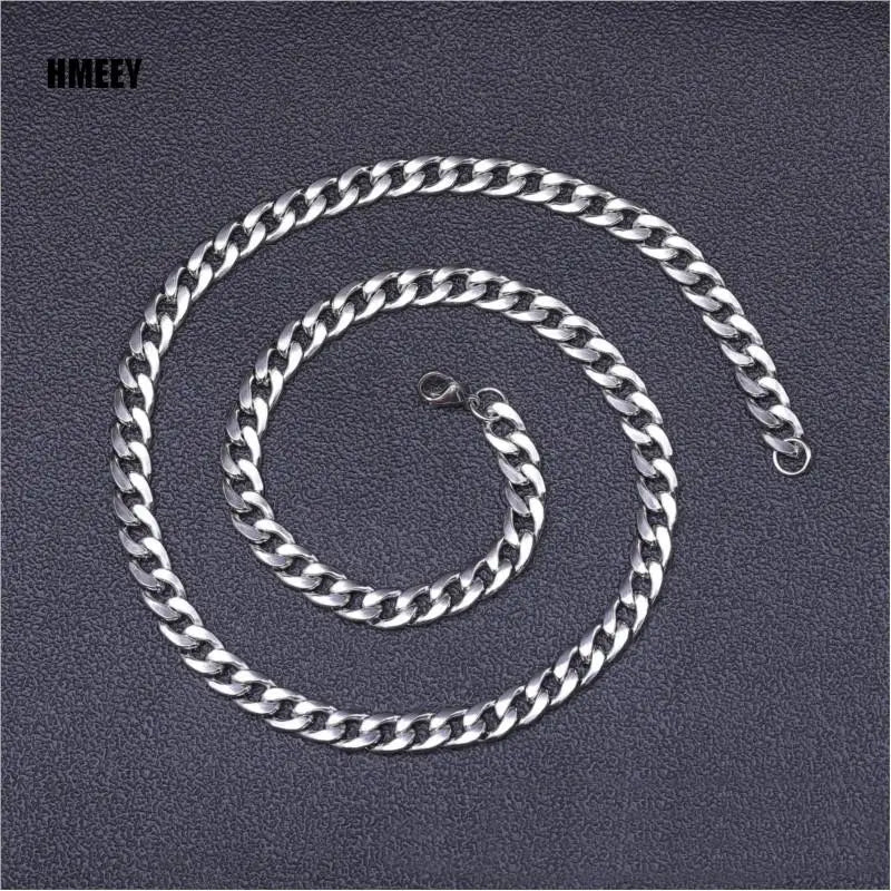 Men Stainless Steel Chain Hip Hop Fashion Necklace