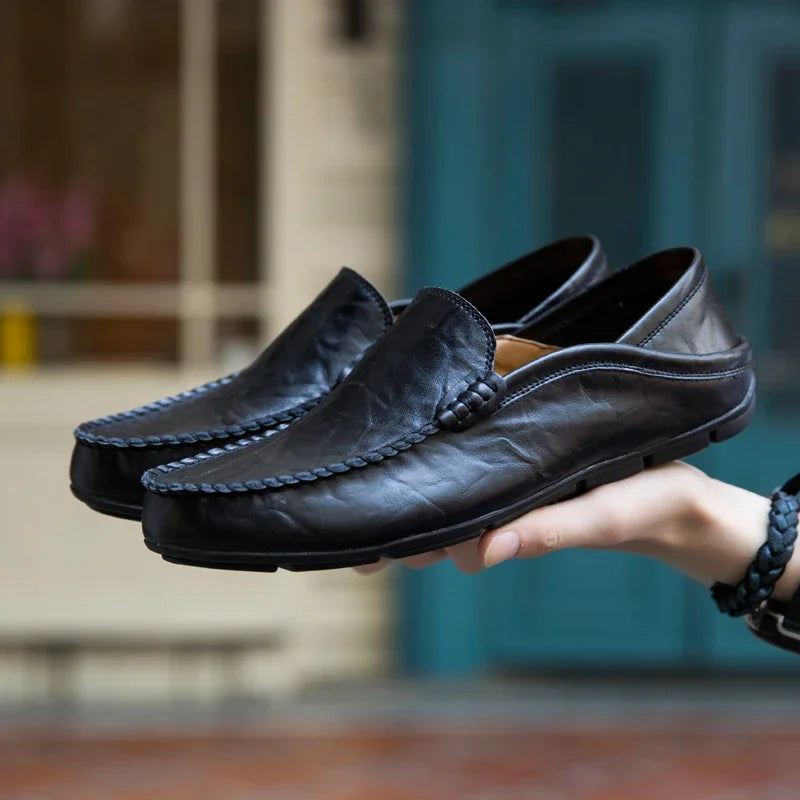 Men Shoes Casual Genuine Leather Loafers