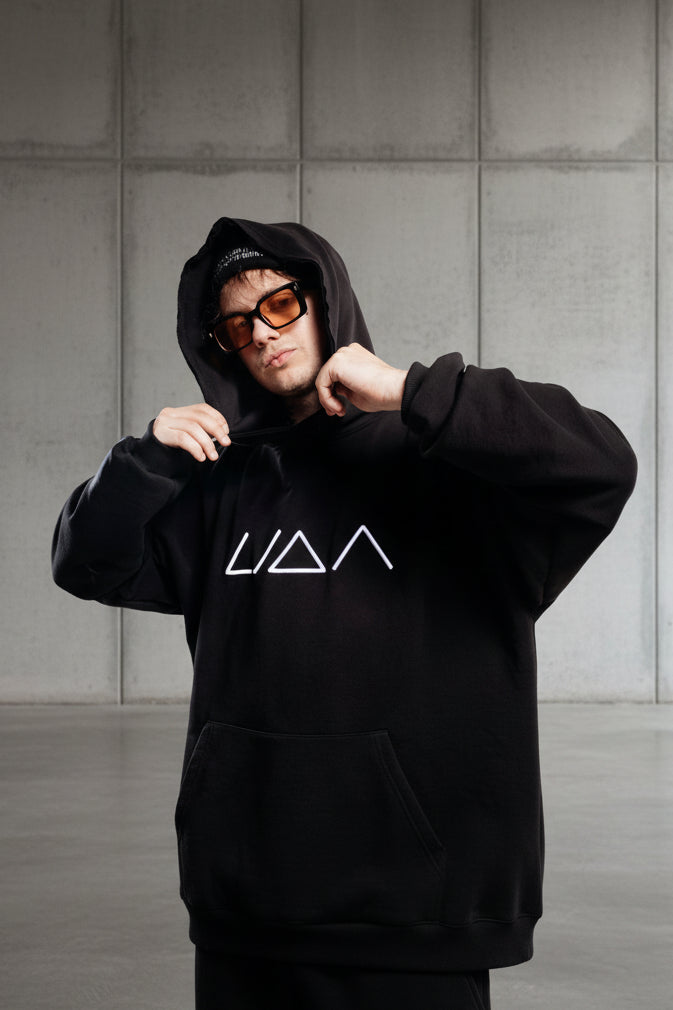 Men Oversized Graphic Print Hoodie Sweatshirt
