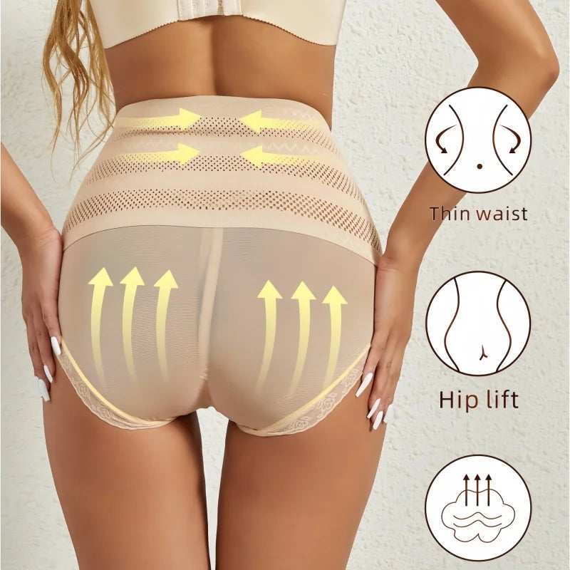 High Waist Tummy Control Hip Lifting Shapewear Briefs for Women