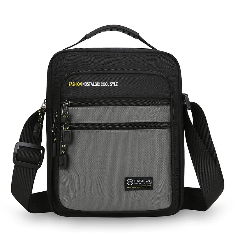Large Capacity Multi Pocket Business Crossbody Bag for Men