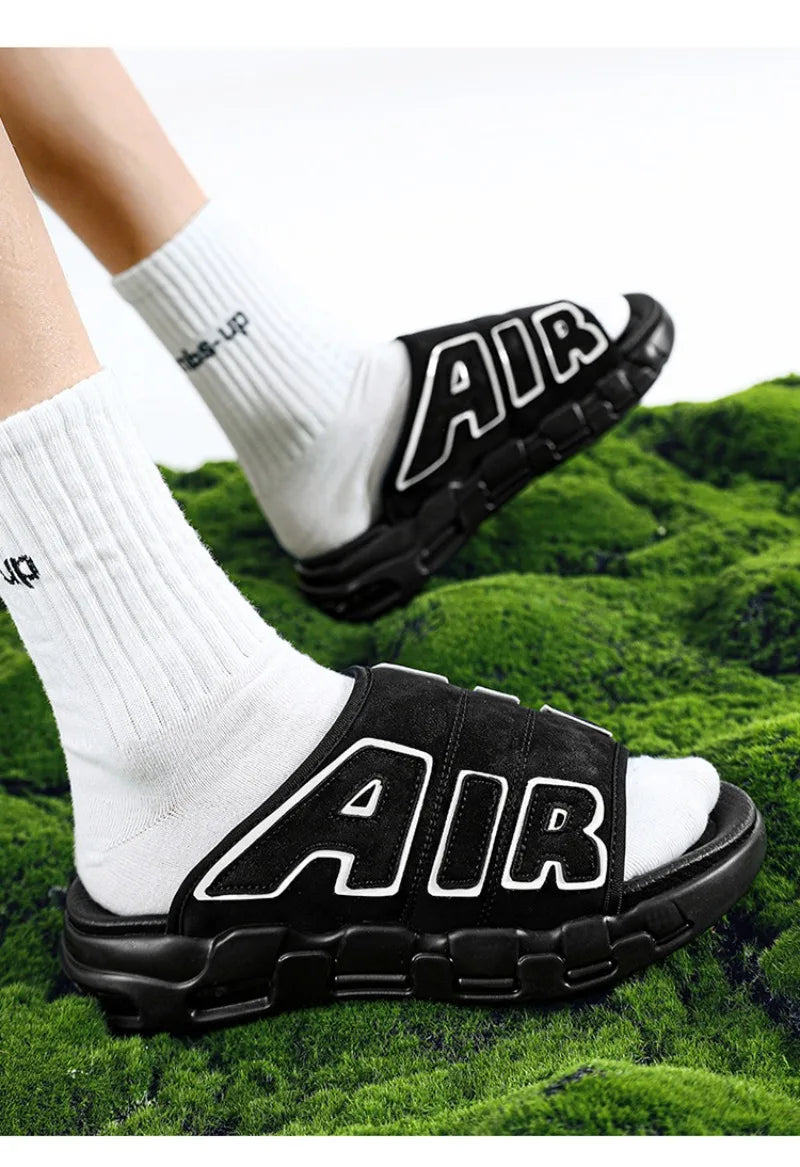 Men's Slippers 2025 Summer Breathable Slippers Large Fashion Platform Casual Shoes for Men New Light Sneakers Zapatos De Hombre