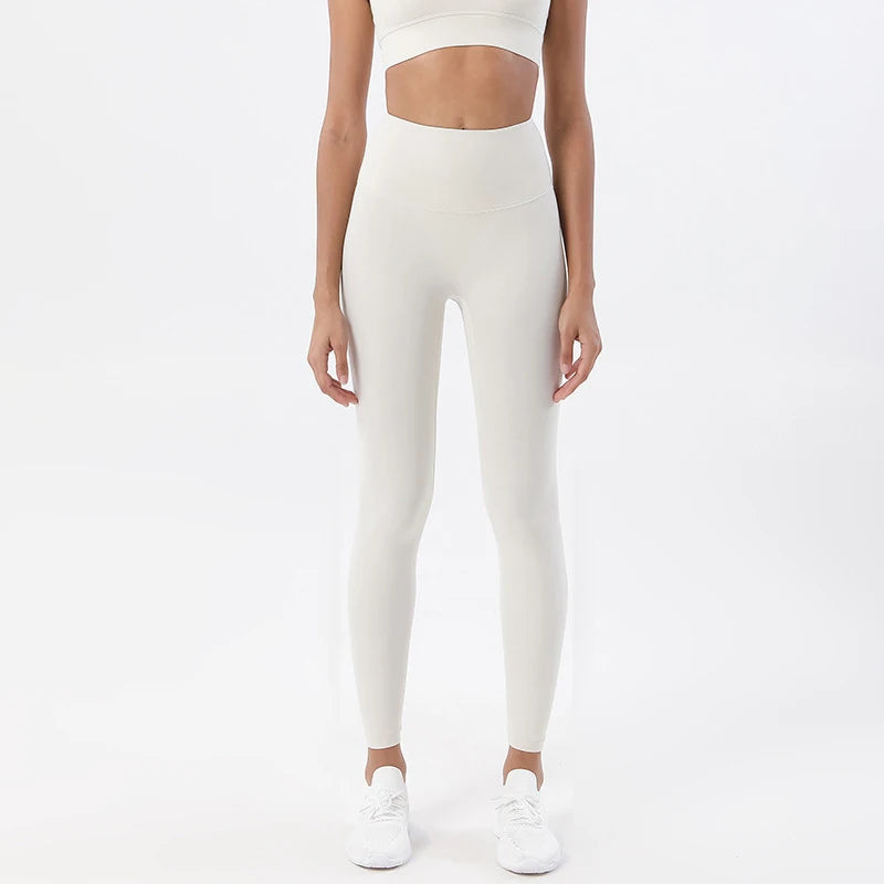 High Waist Nylon Yoga Leggings for Women