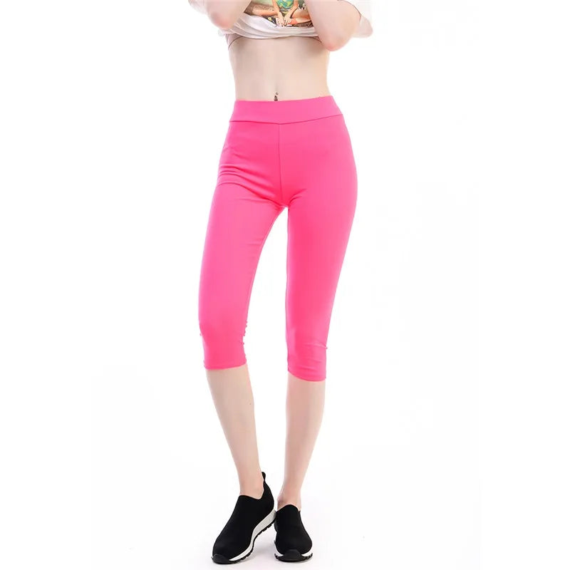 High Waisted Capri Yoga Leggings for Women