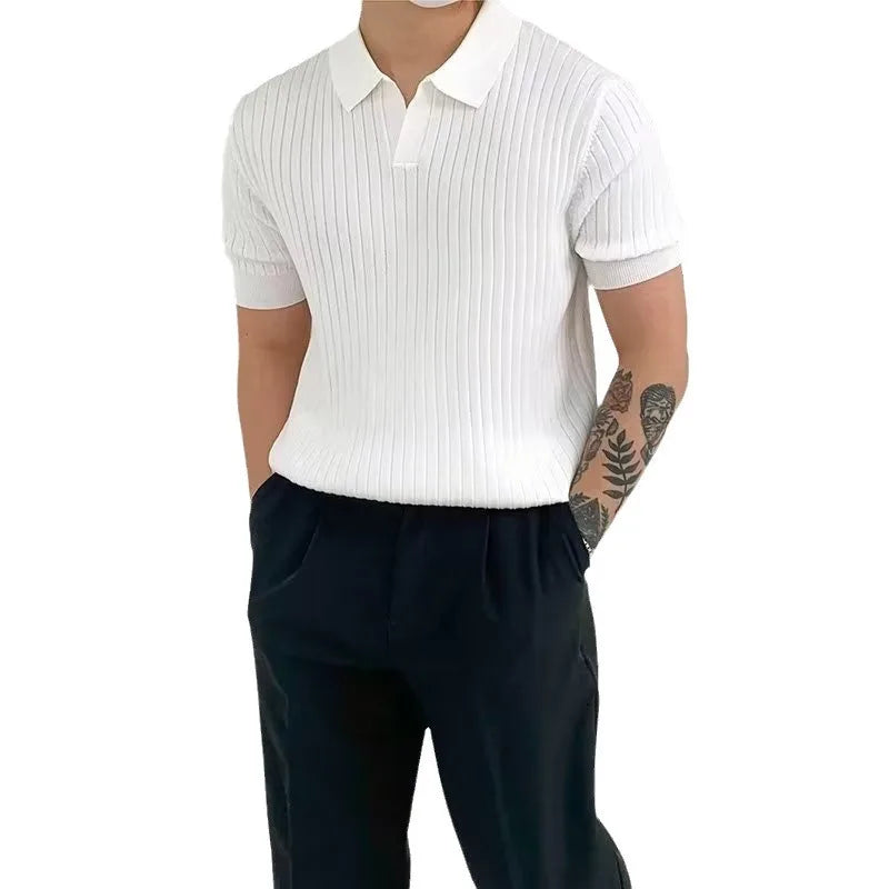 Men Summer Slim Fit Golf Polo Shirt