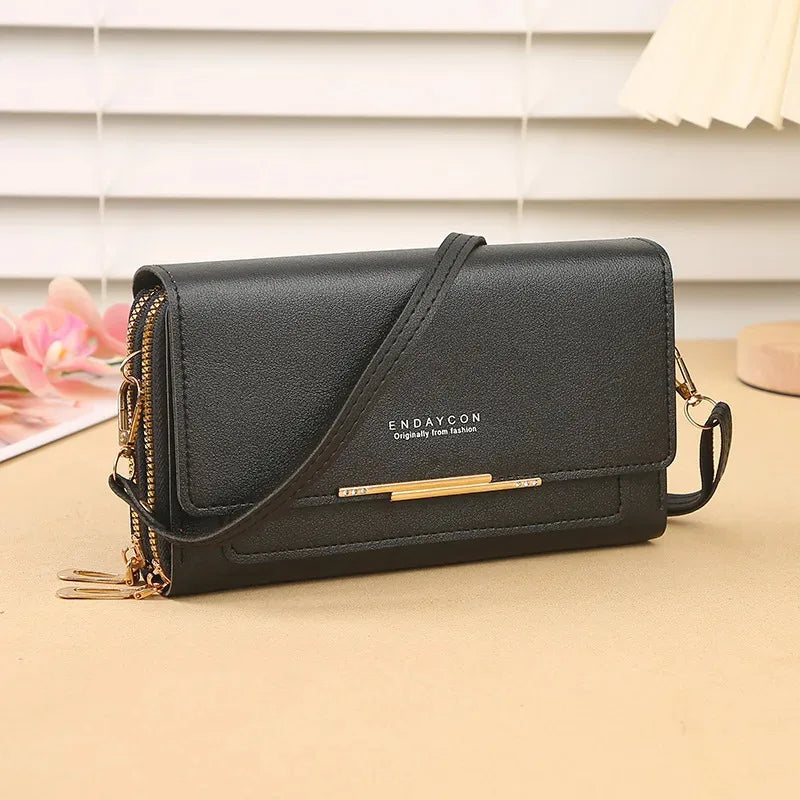 Convertible Wallet Clutch Bag with Coin Pocket for Women