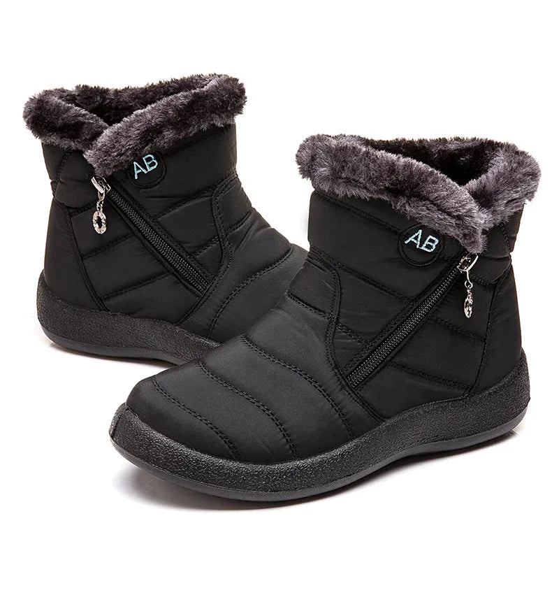 Women Fur Lined Winter Ankle Boots