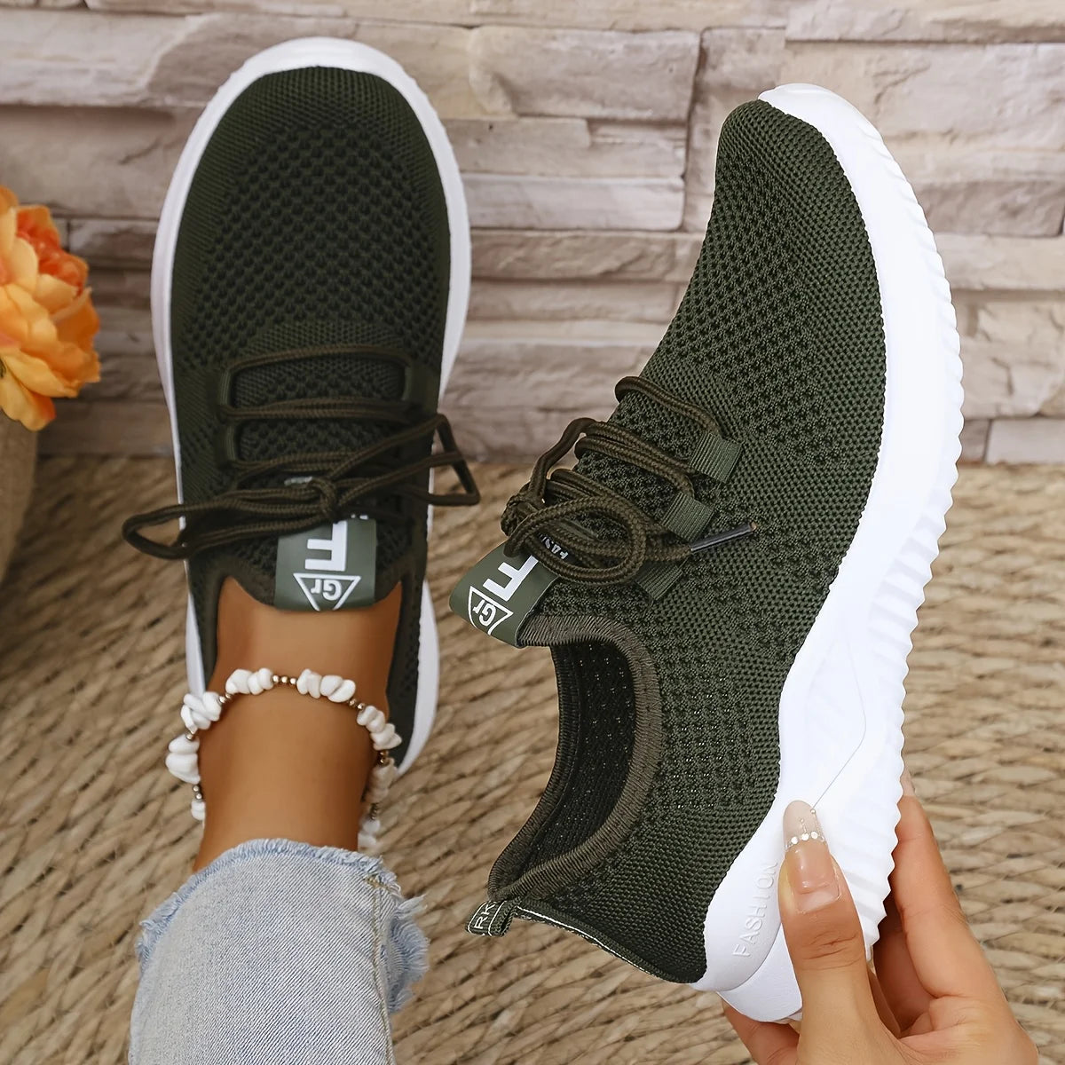 Women Knit Running Training Shoes