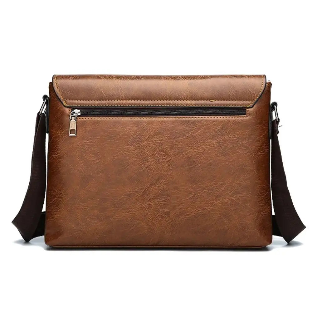 PU Leather Executive Business Briefcase Tote Bag for Men